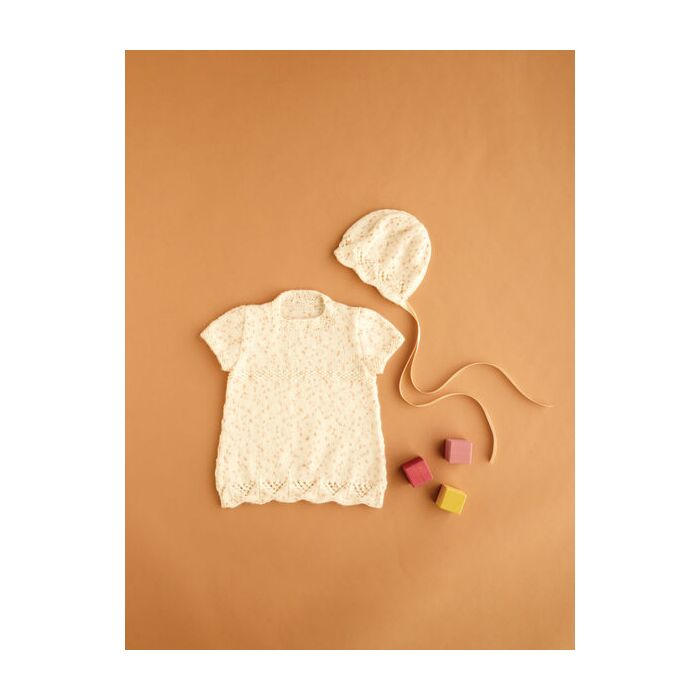 Hayfield Baby Bonus Spots DK Dress and Bonnet Pattern 5447 0-2yrs main product photo