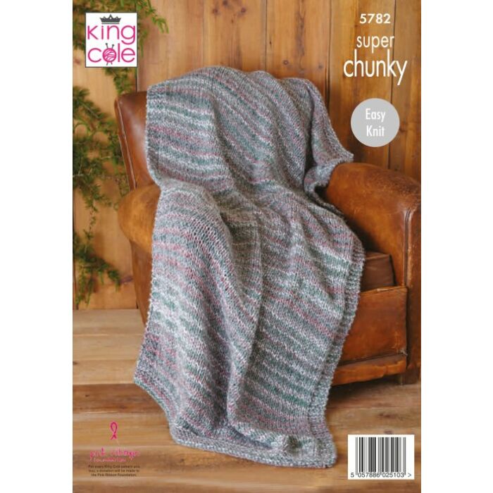 King Cole Christmas Super Chunky Blanket and Bed Runner Pattern 5782 main product photo