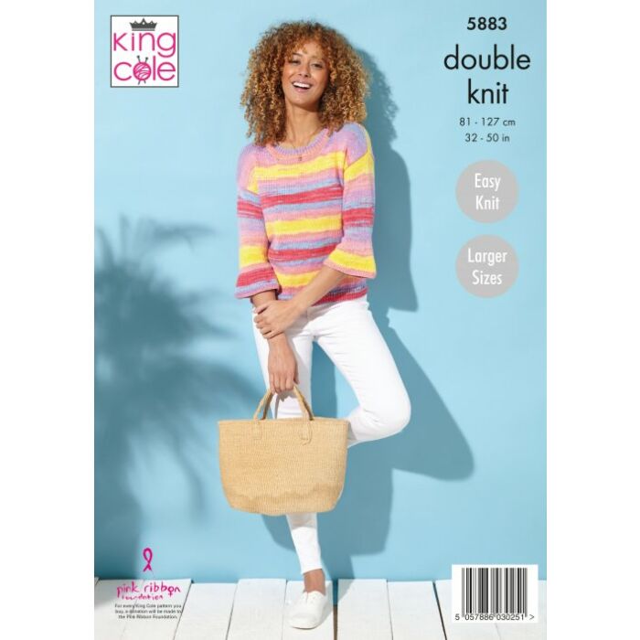 King Cole Tropical Beaches DK Top and Sweater Pattern main product photo