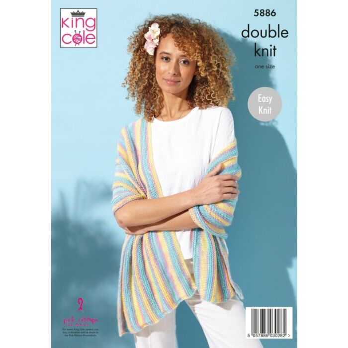 King Cole Tropical DK Jacket and Wrap Pattern main product photo