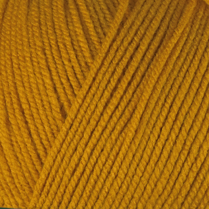 Woolcraft Acrylic Aran Yarn Mustard 140 400g main product photo