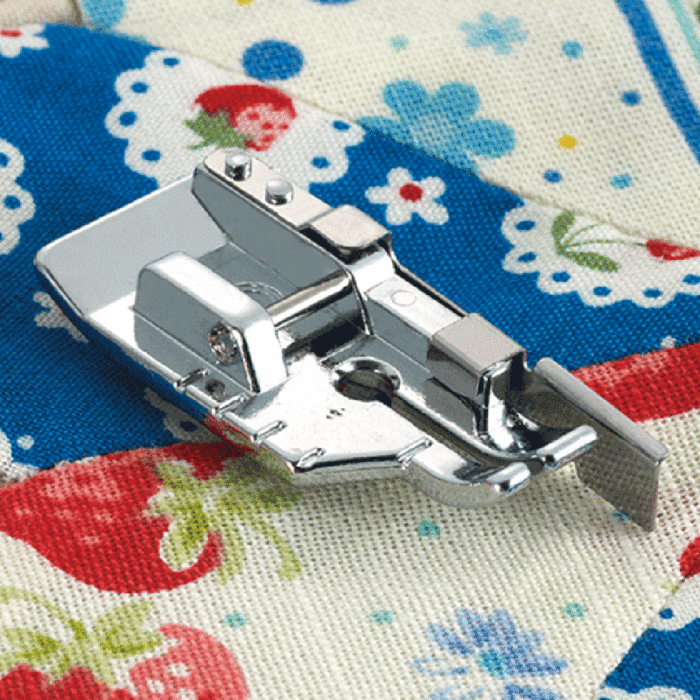 Brother 0.25 inch Piecing Foot with Guide F057 Metallic 3 x 8 x 12cm main product photo