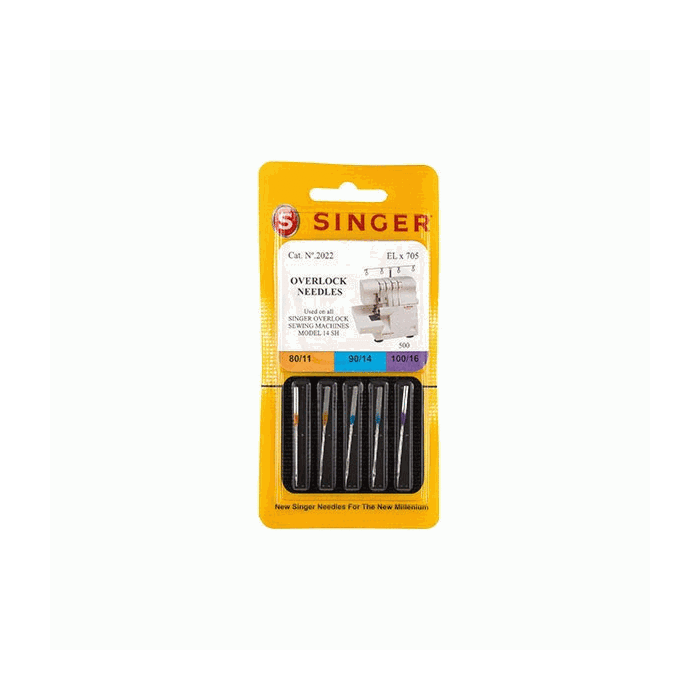Singer Overlocker Machine Needles x 5pcs 108x60x3mm main product photo