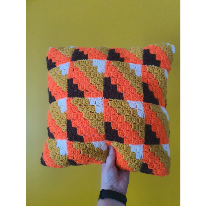 WoolBox 70s Inspired Crochet Cushion Kit in Stylecraft Special DK  4 x 100g