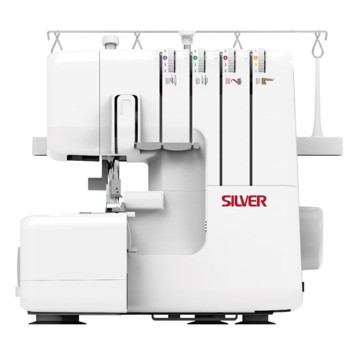 Silver 721D Overlocker Machine White main product photo