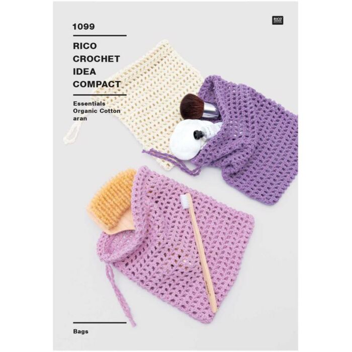 Rico Design Essentials Organic Cotton Aran Soap Pouch Design Pattern 1099 main product photo
