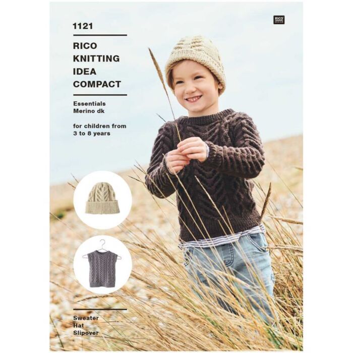 Rico Essentials Merino DK Sweater Tank Top and Hat Pattern 1121 60-76cm main product photo