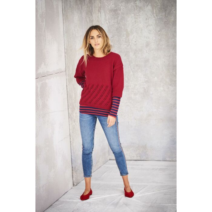 Stylecraft Bellissima DK Womens Sweater Pattern 9587 
