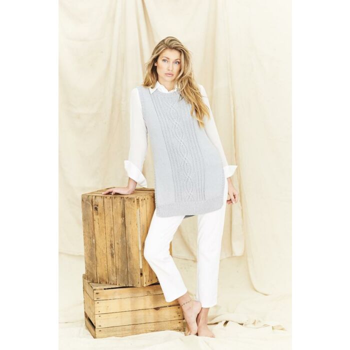 Stylecraft Naturals Organic Cotton DK Women Tank Top Pattern 9837 main product photo