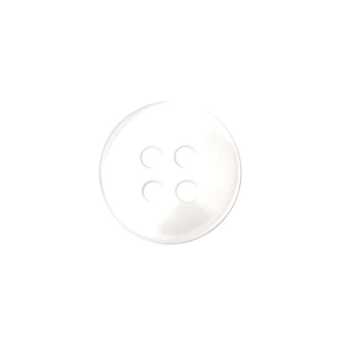 Milward Carded Buttons Rimmed 4 Hole White 11mm Pack of 5 main product photo