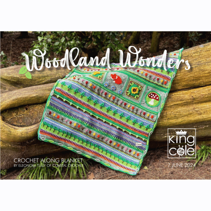 King Cole Woodland Wonders A Crochet Along Blanket in Big Value DK - Yarn Pk  23 x 50g