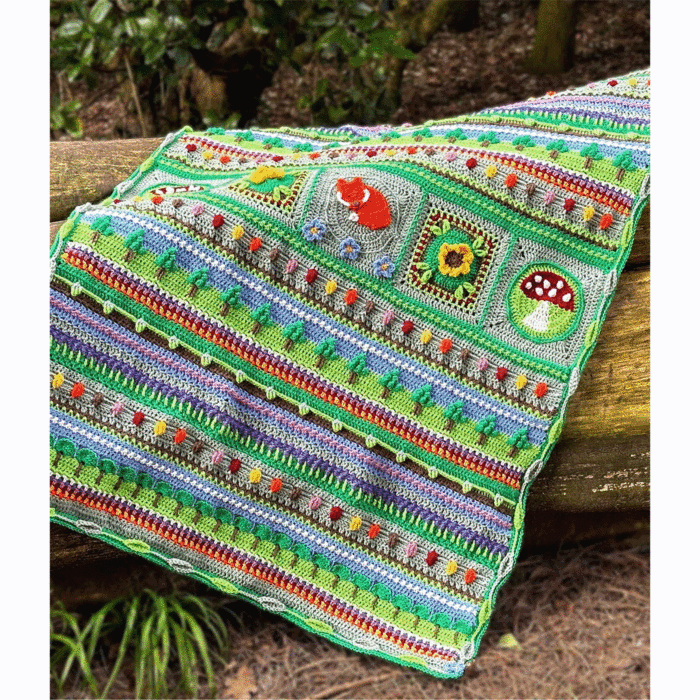 King Cole Woodland Wonders A Crochet Along Blanket in Big Value DK - Yarn Pk  23 x 50g