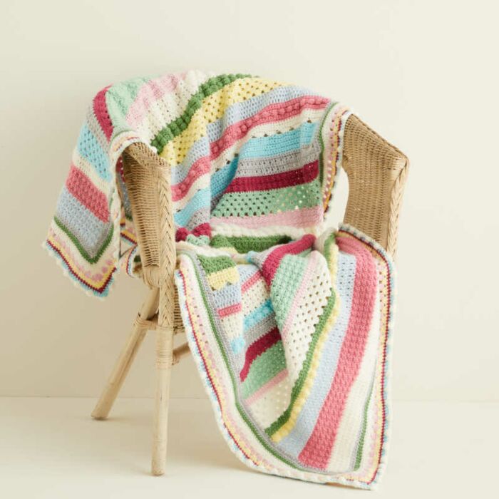 Sweet Blossom Blanket Yarn Kit 12 Balls By Sweetpeafamilycrochet Buy Wool Yarn Needles Patterns Today