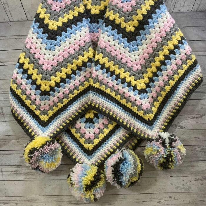 Pom Pom Candy Yarn Kit (6 balls) by @thecrochetedcabin main product photo