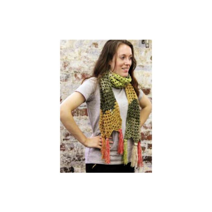 Stylecraft 9489 Scarf, Cowl and Mitts Crochet Pattern Batik Stylecraft 9489 Scarf, Cowl and Mitts Crochet Pattern Batik