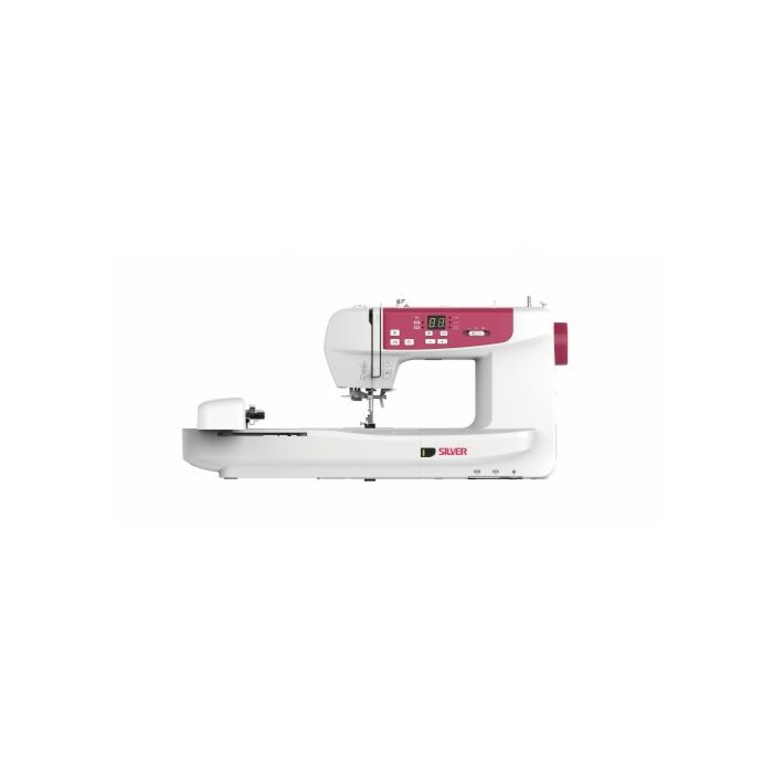 Silver CH05 Wifi Embroidery Machine White Red main product photo