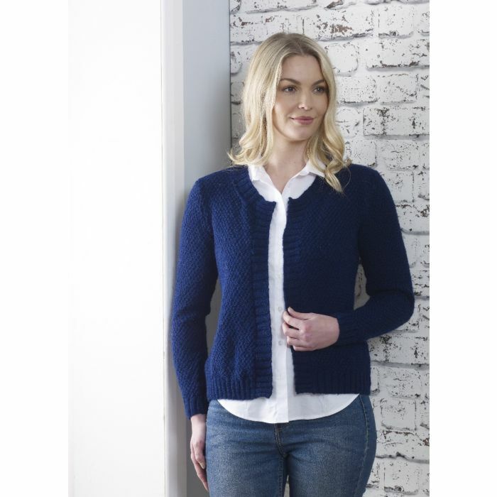 On The Edge Cardigan Cygnet DK Knitting Pattern Kit CY1309 main product photo