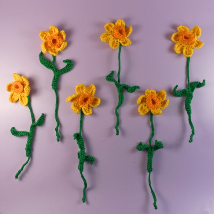 Everlasting Daffodils Crochet Kit in WoolBox Imagine Classic DK by Zoe Potrac