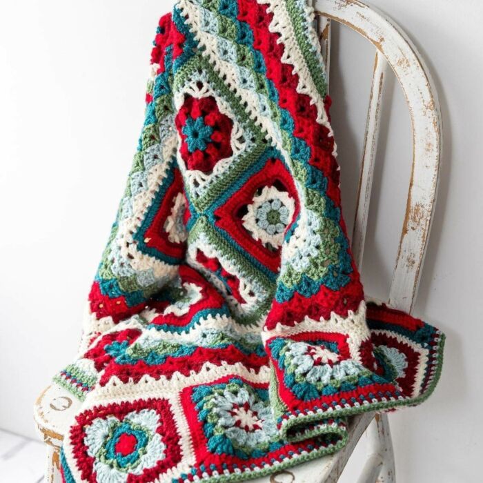 The Emu Christmas Folk Blanket Colour Pack in Emu Classic DK -Yarn & Pattern 6 x 100g main product photo