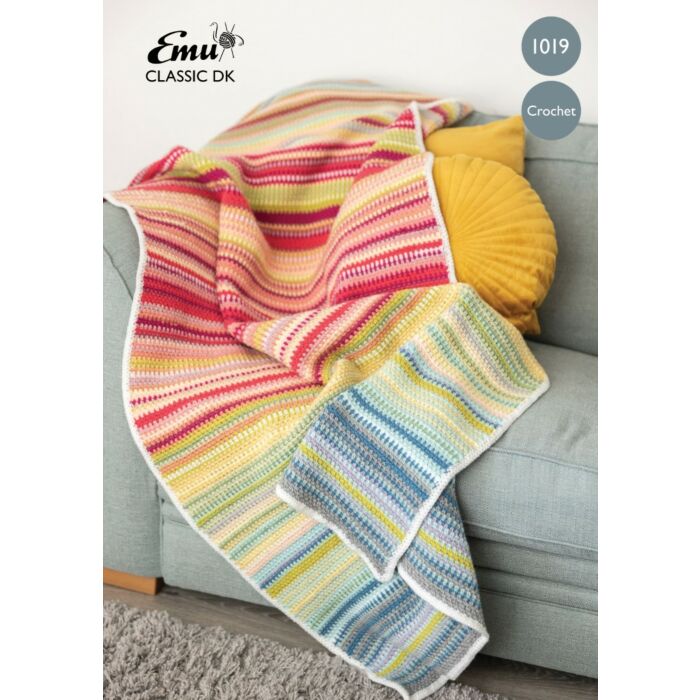 Emu Classic DK Crochet Temperature Blanket 1019 Crochet Pattern One Size main product photo