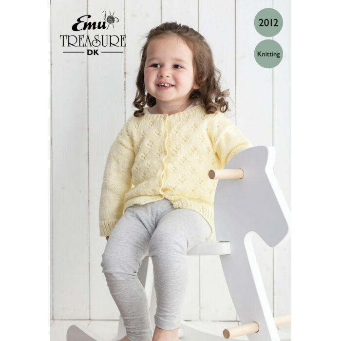 Emu Treasure DK Classic Child's Lace Cardigan 2012 Knitting Pattern PDF 1 to 4 Years main product photo