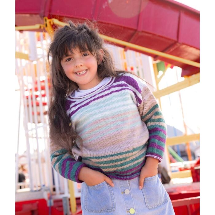 Emu Funfair Helter Skelter DK Child's Simple Jumper 4013 KnittingPattern PDF 2 to 5 Years main product photo
