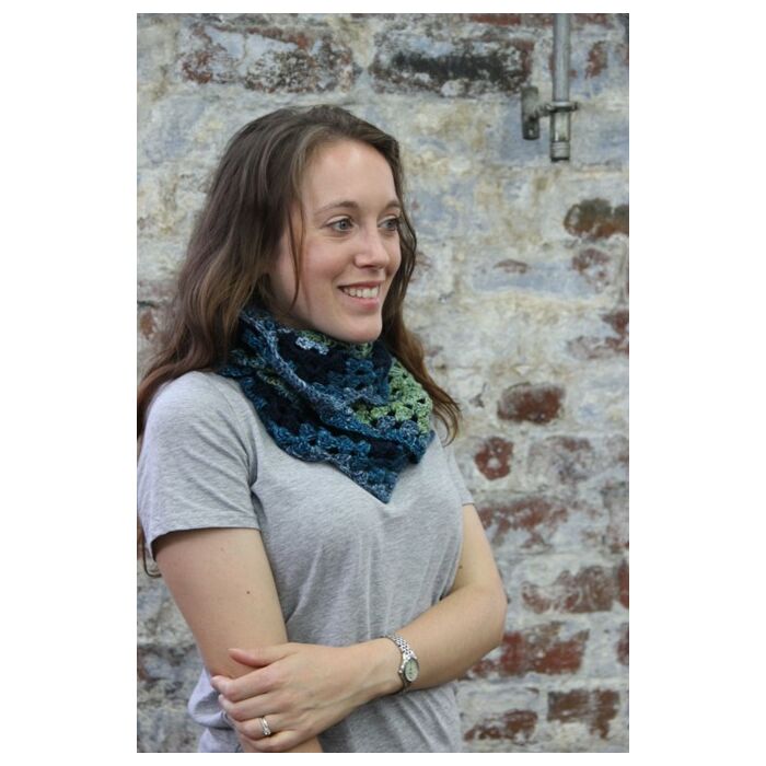 Stylecraft 9489 Scarf,Cowl&Mitts Crochet Pattern in Batik Swirl DK- FREE PDF  