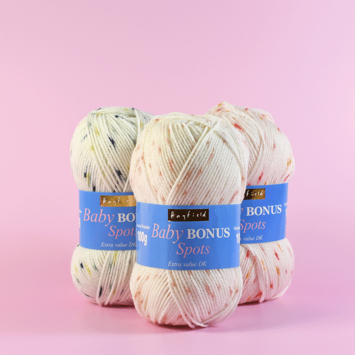 Hayfield Baby Bonus Spots DK Yarn - 100 grm Ball main product photo