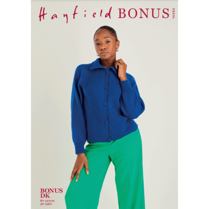 Hayfield Bonus DK Sweater 10592 Knitting Pattern Kit main product photo