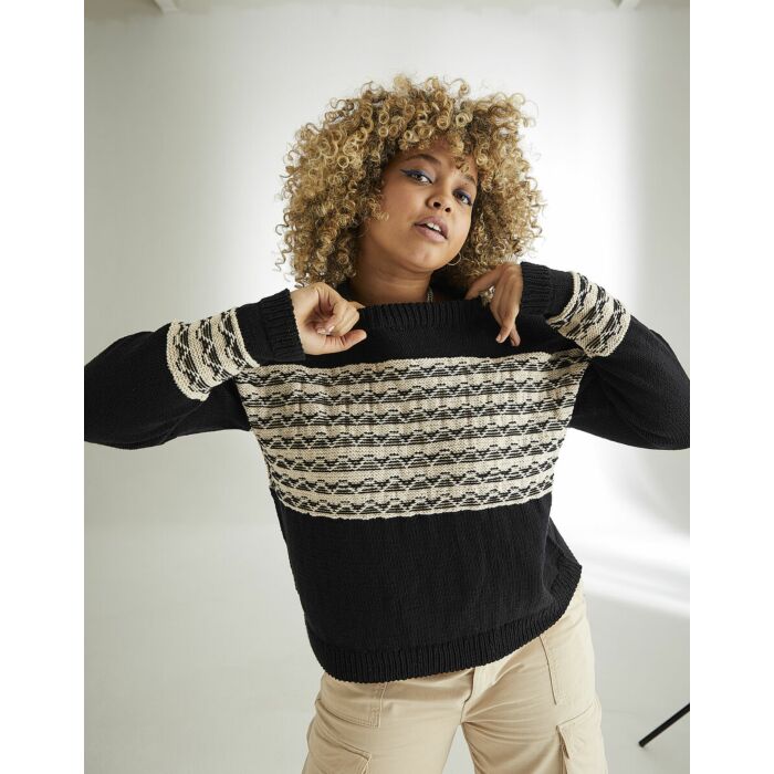 Knitting Pattern Download Streets Sweater Hayfield Bonus DK 10573 32in to 54in main product photo