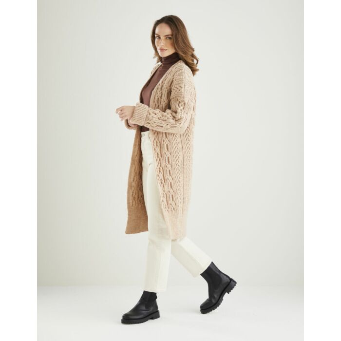 Knitting Pattern Download Longline Cardigan in Bonus Aran 10606 32in to 54in main product photo