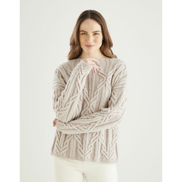 Hayfield aran knitting patterns clearance