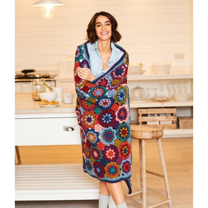 Stylecraft Highlander Crochet Blanket Make Along Kit in Highland Heathers Aran