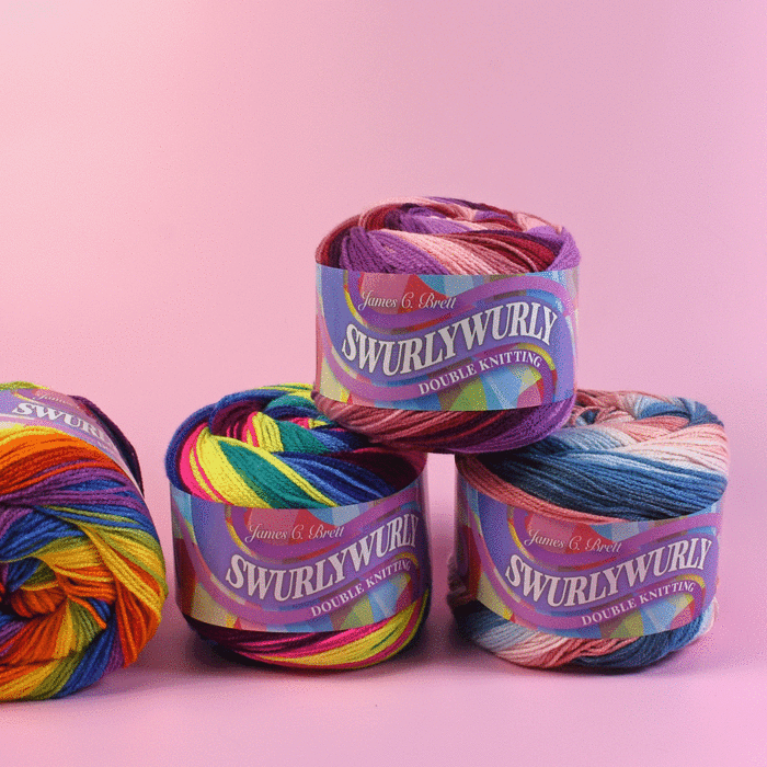 James C Brett Swurlywurly DK Yarn 200 grm Ball main product photo