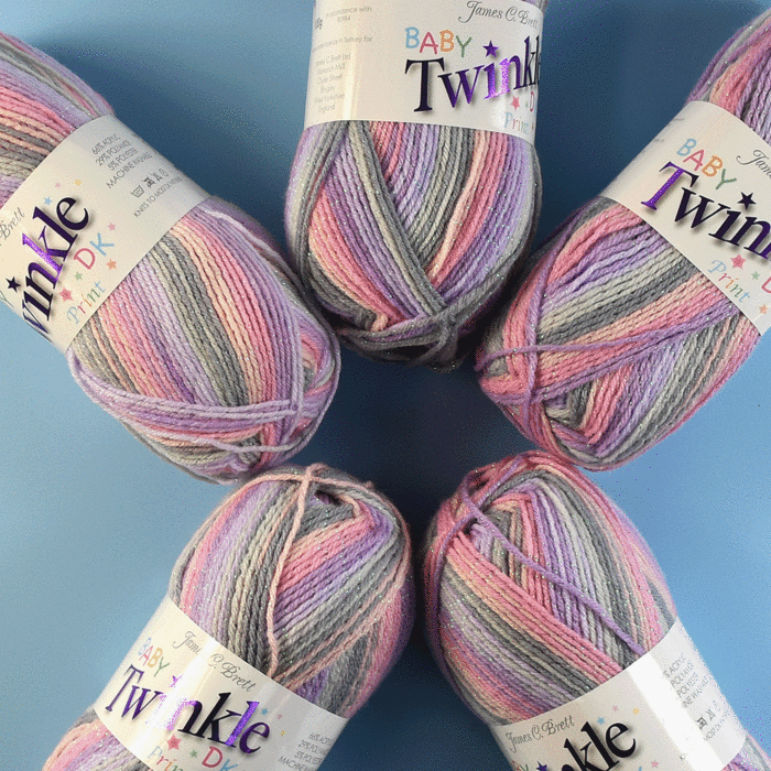 James C. Brett Baby Twinkle Prints DK Value Pack - 5 x 100g Balls main product photo
