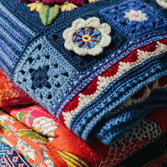 Janie Crow Indigo Dreams Crochet Blanket Kit