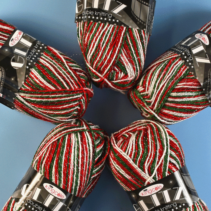 King Cole Christmas Glitz DK Value Pack - 5 x 100g Balls main product photo