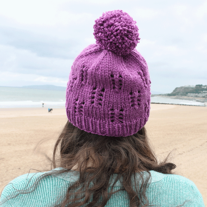 Little Windows Hat Knitting Pattern in WoolBox Chunky - Kit