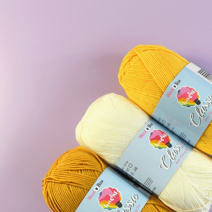 Golden Monkey Crochet Pattern in WoolBox Imagine Classic DK KIt - By Heather Gibbs