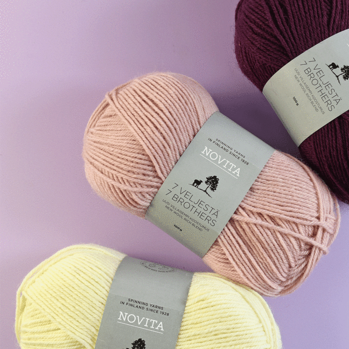 Novita 7 Veljesta (7 Brothers) Aran Yarn - 100 grm Yarn