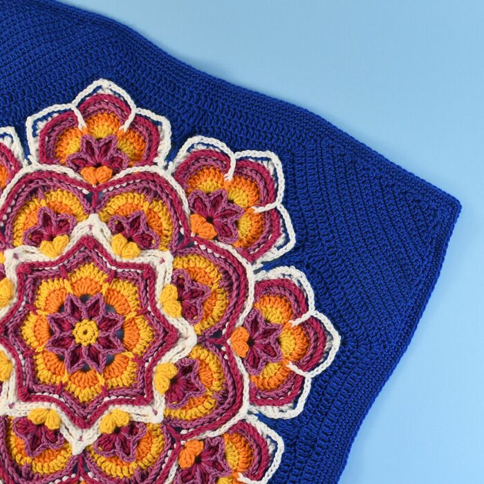 Bloomin' Summer Blanket CAL in WoolBox Imagine Classic DK Petunia Colourway main product photo