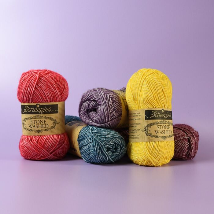 Scheepjes Stone Washed 4 Ply Yarn 50 grm Ball main product photo