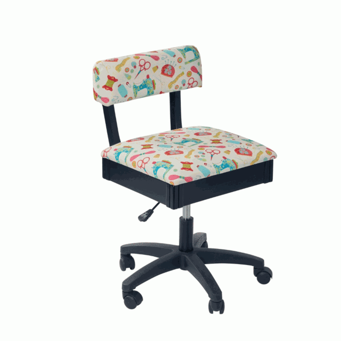 Sew Stylish Hydraulic Sewing Chair with Notions Design Multi 54 x 52 x 28 cm main product photo