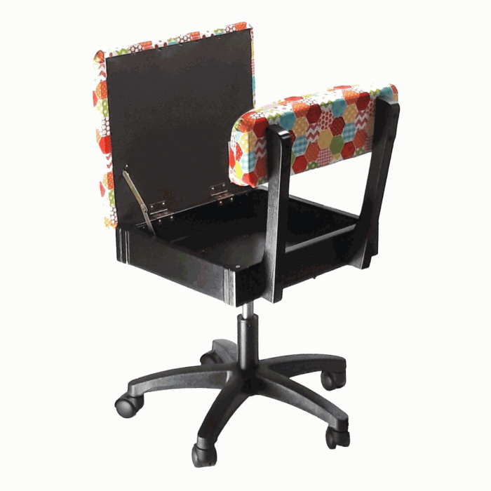 Sew Stylish Hydraulic Sewing Chair Patchwork Design FREE