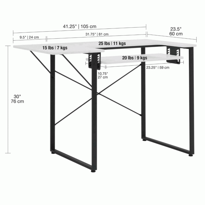 Sew Stylish Sewing Machine Table With Folding Top Assorted 92 x 66 x 10 cm