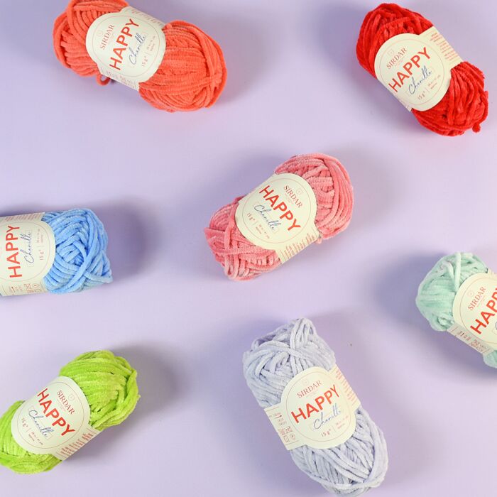 Sirdar Happy Chenille Yarn 15g Ball main product photo