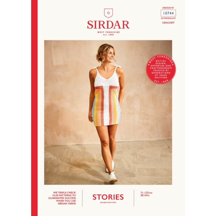 Sirdar Stories DK Downtown Slip Dress 10744 Crochet Pattern Download main product photo