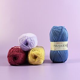 Sirdar Snuggly 4-lagiges Babygarn – 50 G, Farbe Weiß (251), 55% Nylon, 45% Acryl, Maschinenwaschbar