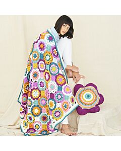Stylecraft Playful Posy Blanket 9771 Crochet Pattern - Paper Copy  