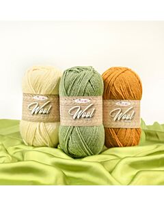 King Cole Wool Aran Yarn - 100 grm Ball